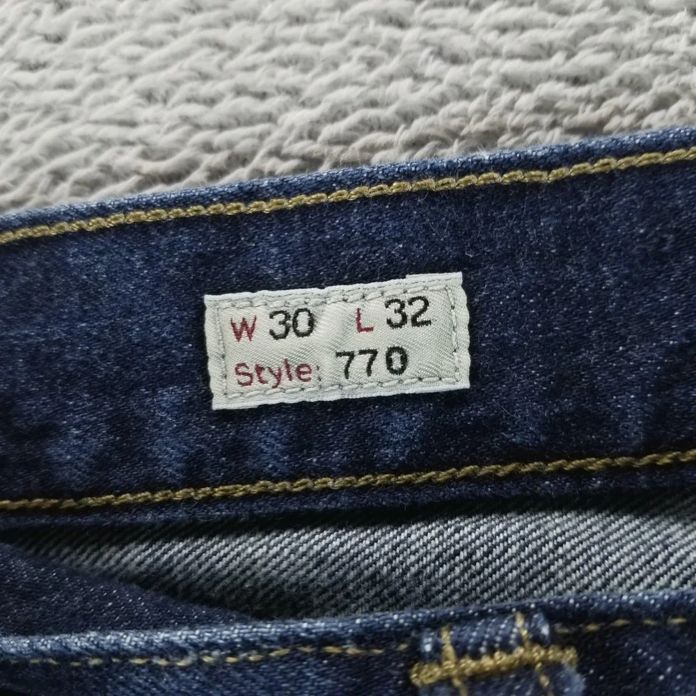 J Crew Jeans Mens 30x32 Blue 770 Regular Straight Dark Wash‎ Comfort Denim